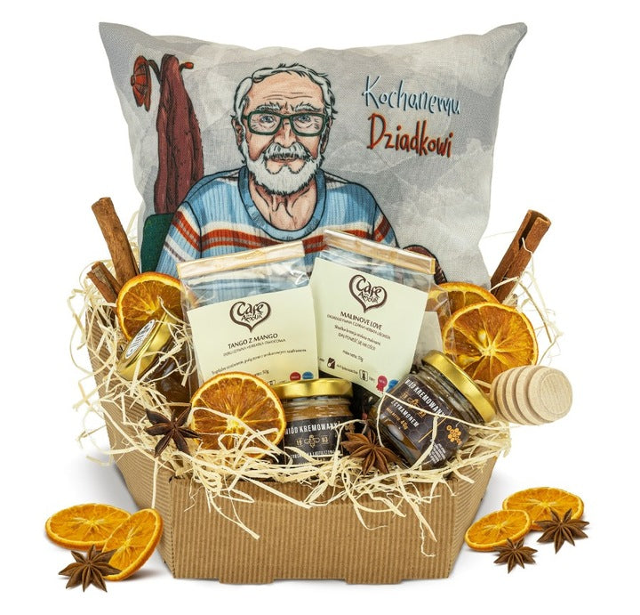 Christmas Gift Basket for Grandpa!