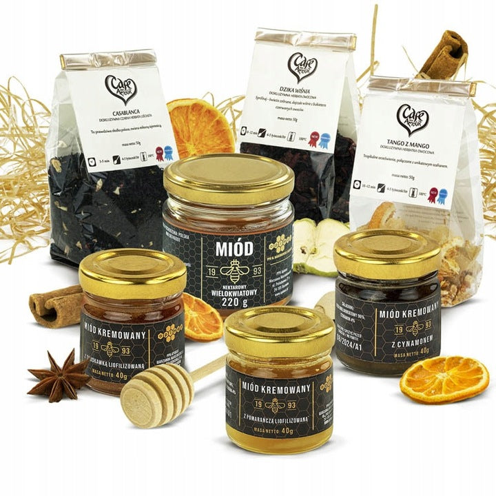 Christmas Gift Basket - Honey & Tea