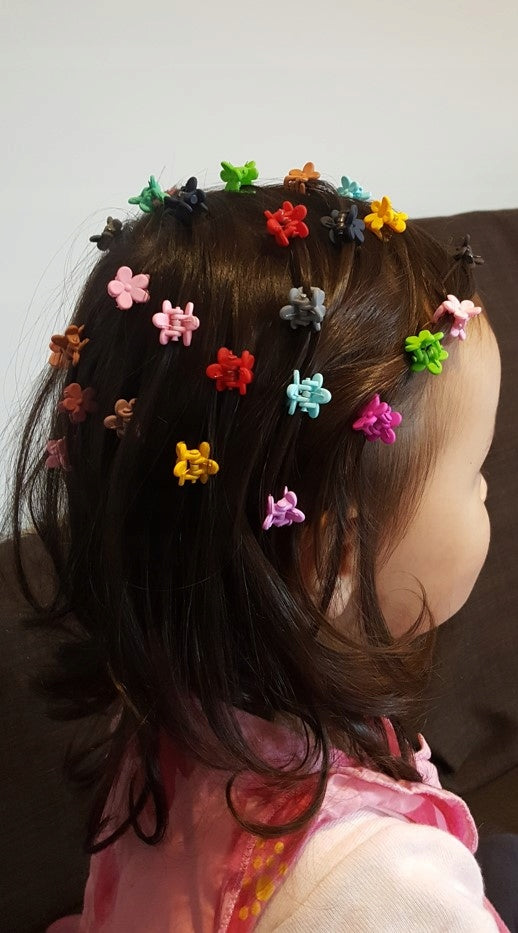 Large Set of Hair Ties for Girls - Hair Ties, Clips, Accessories