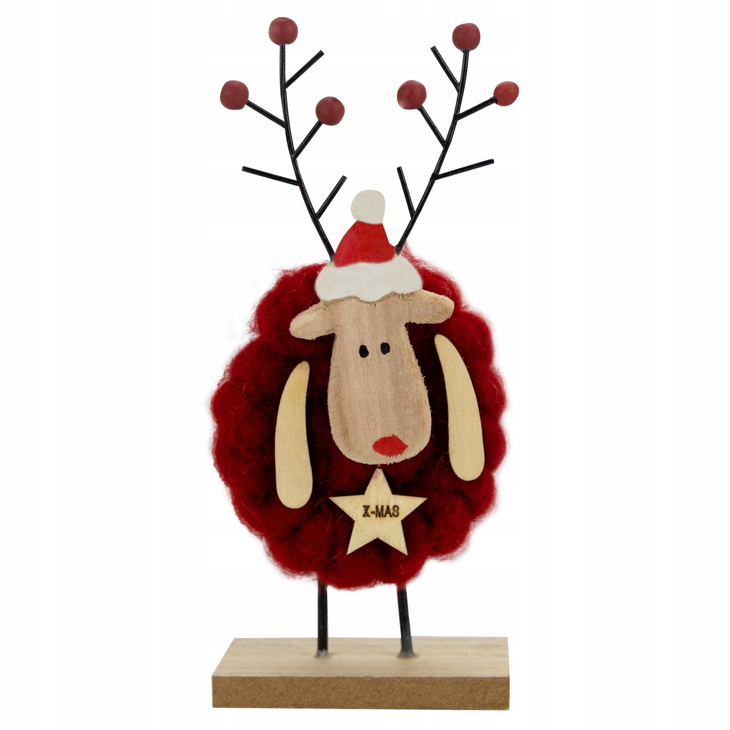 Christmas decoration, wooden reindeer deer decoration