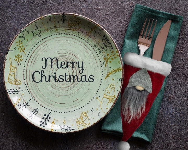 Christmas cutlery covers