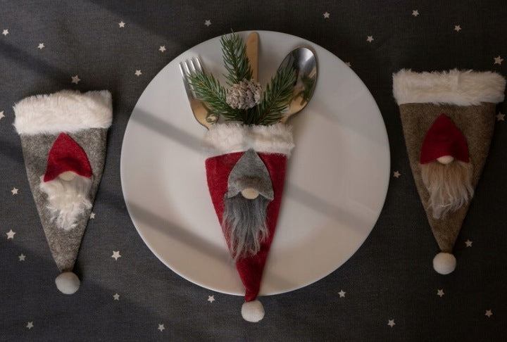 Christmas cutlery covers