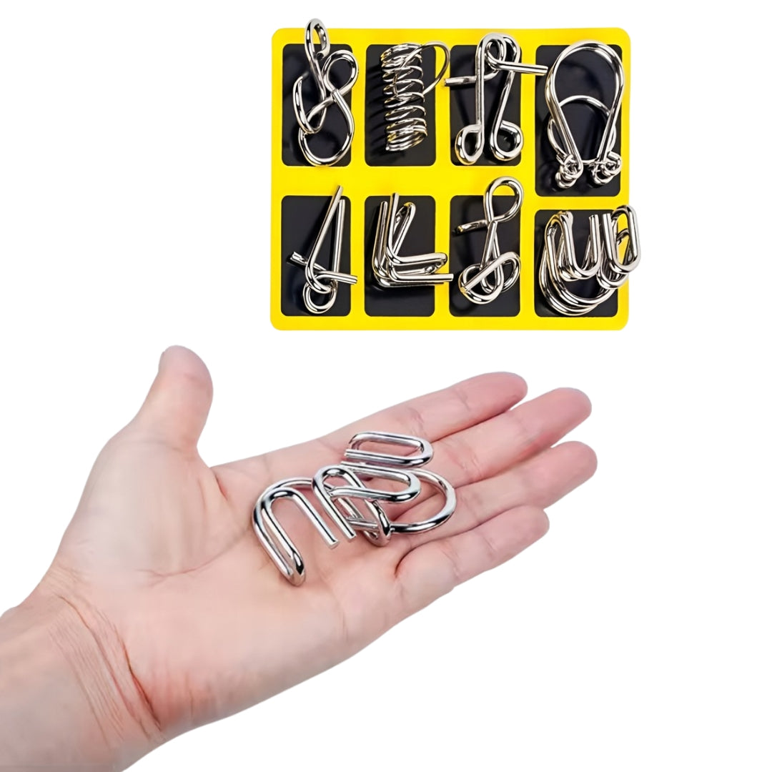 Metal puzzle, jigsaw puzzle, hooks - puzzle, logic puzzle