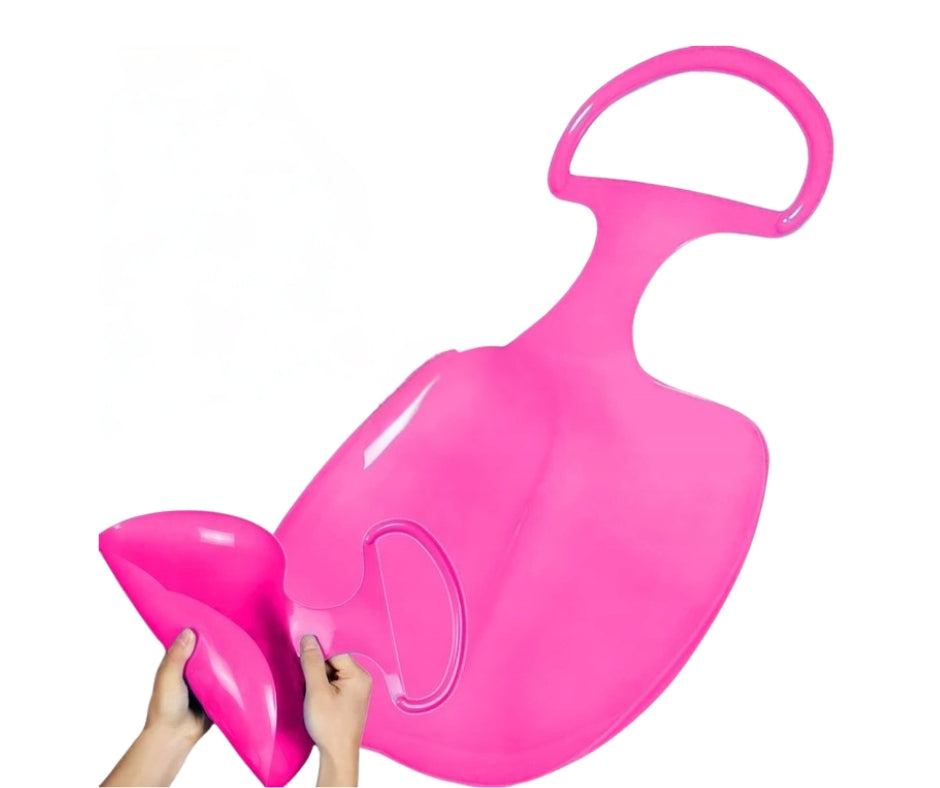 Ślizg zjazdowy na śnieg "jabłuszko" różowe