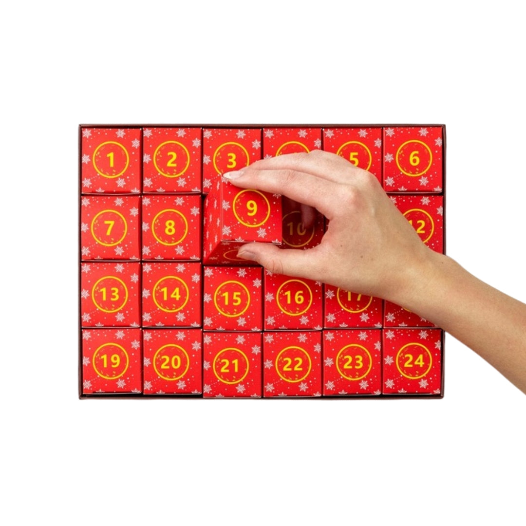 Puzzle świąteczne - obraz świąteczny - 24x MINI UKŁADANKI - PUZZLE - KALENDARZ ADWENTOWY