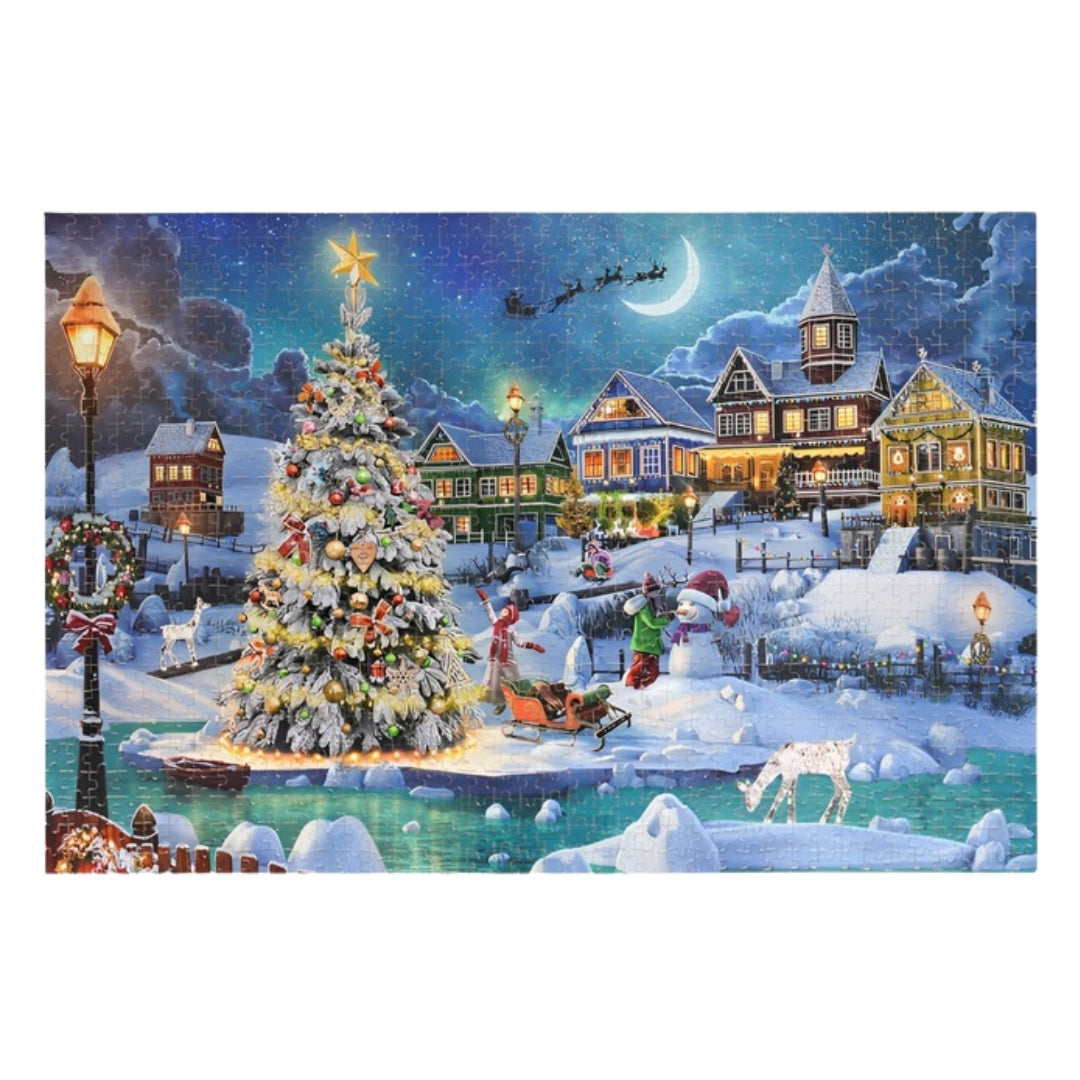 Puzzle świąteczne - obraz świąteczny - 24x MINI UKŁADANKI - PUZZLE 1008 elementów - KALENDARZ ADWENTOWY