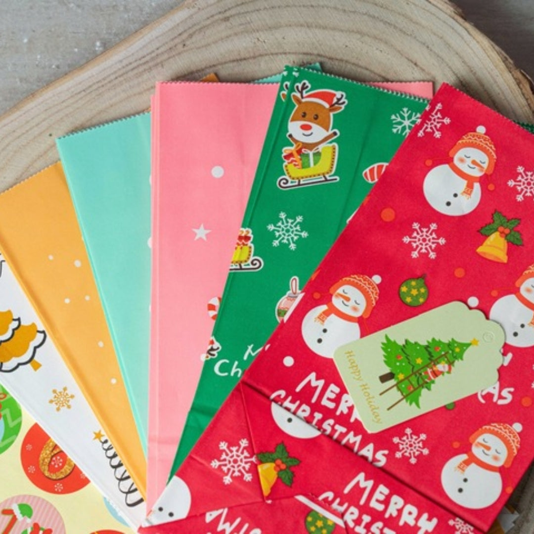 Advent calendar Christmas gift bags large set