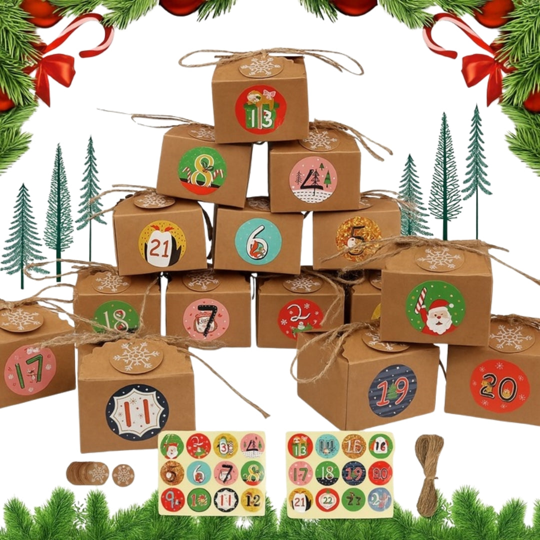Advent calendar to hang on the Christmas tree