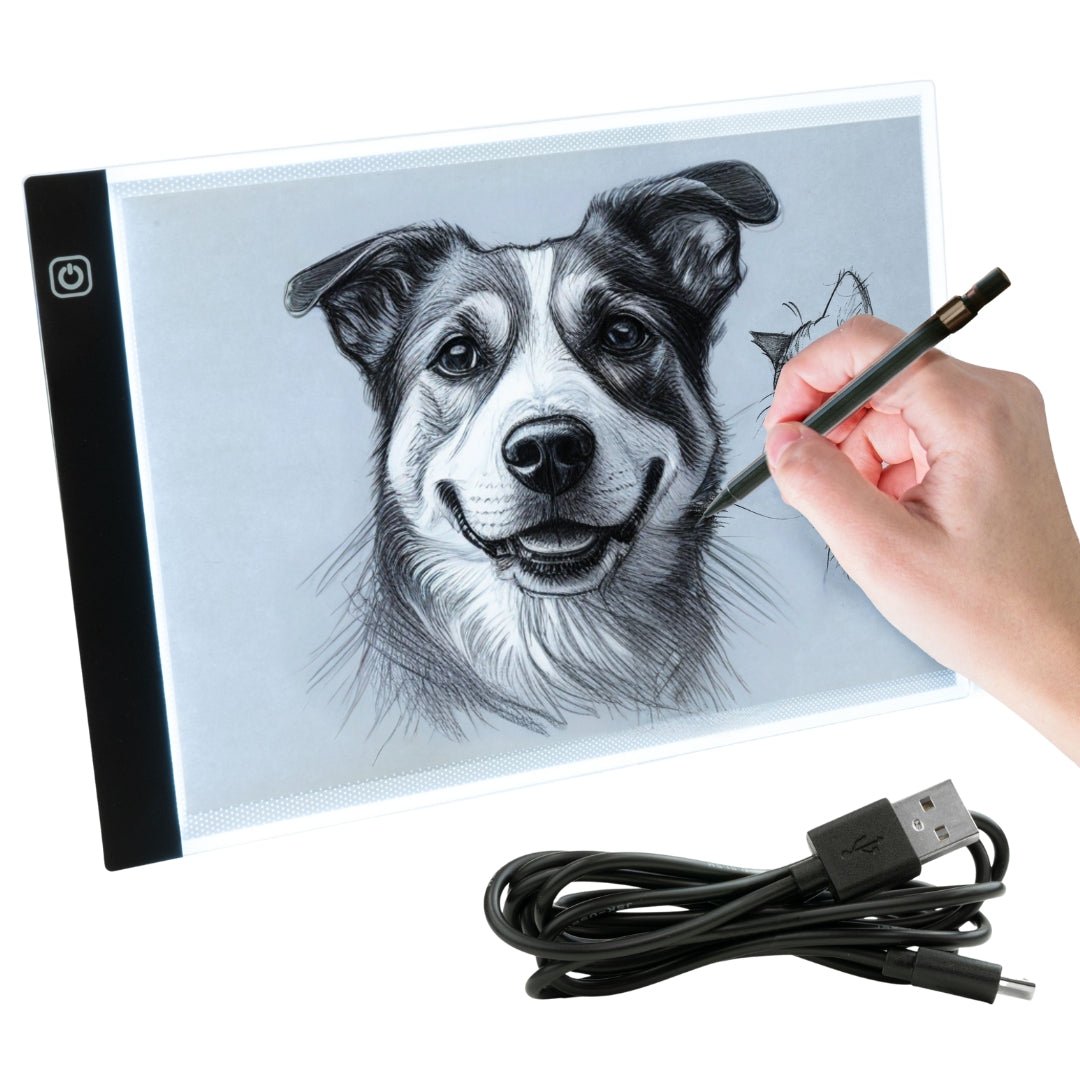 Podświetlana kalka A4 na tablet, deska kreślarska