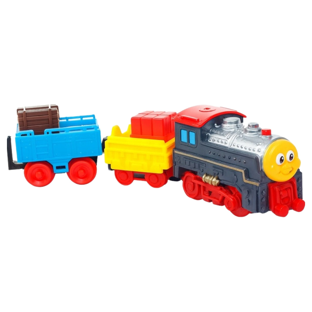 Electric train for children, large set of 215 pieces