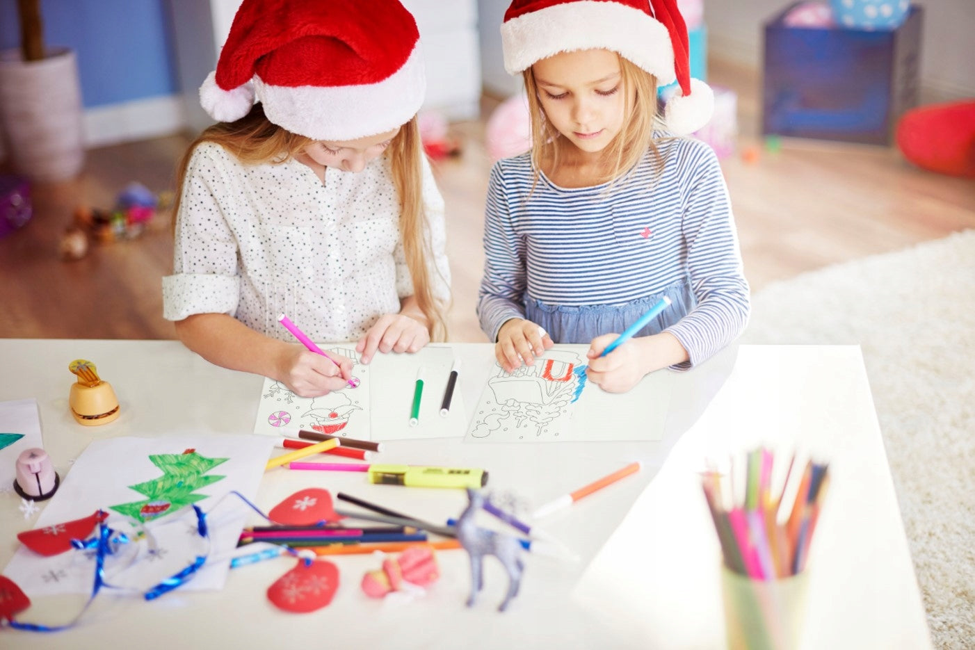 Christmas coloring pages for kids - set