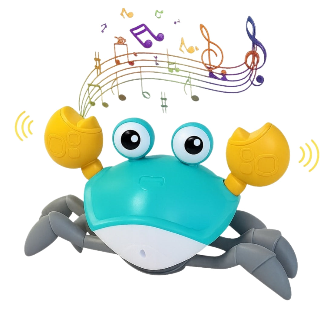 Running crab - a stimulating toy that helps with crawling