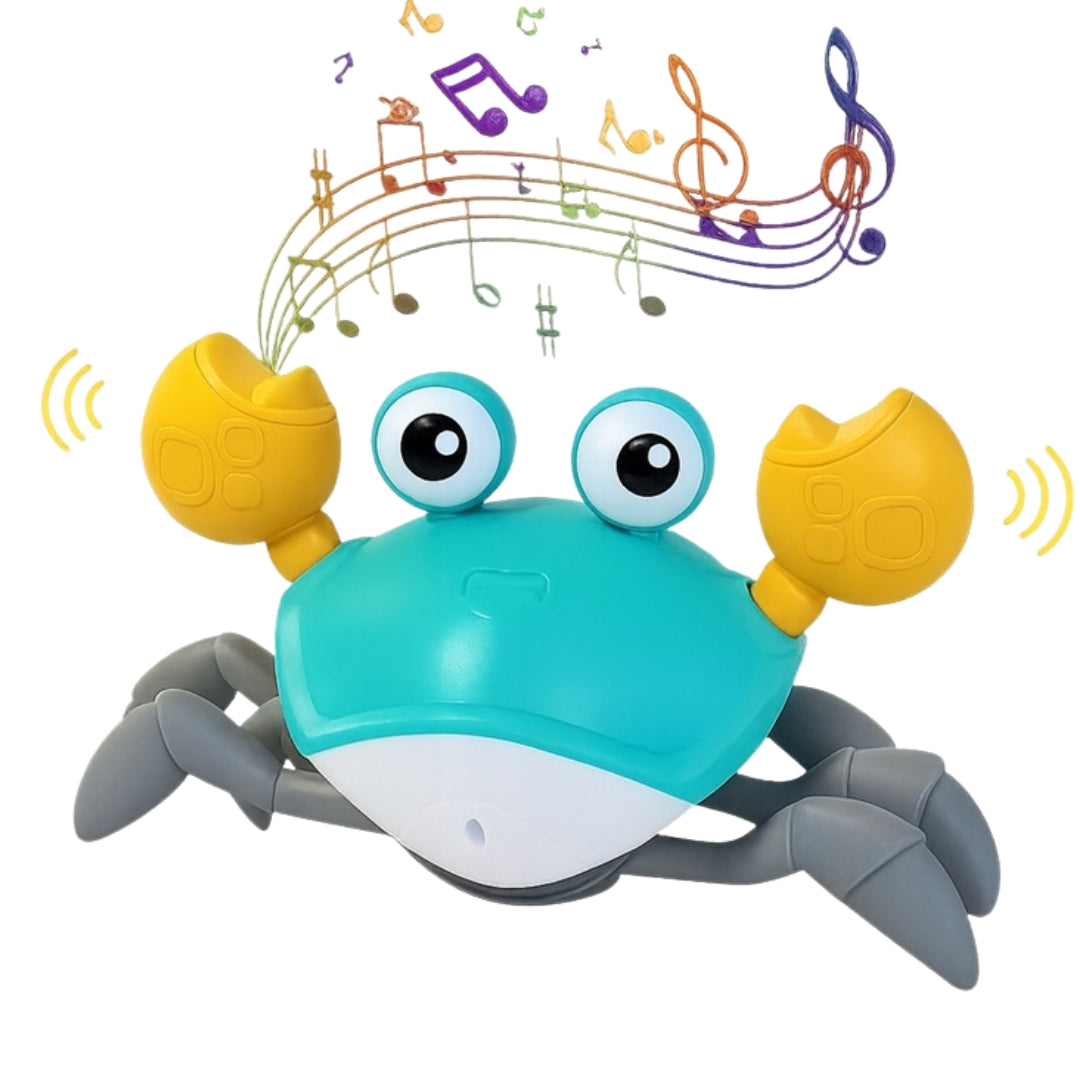Running crab - a stimulating toy that helps with crawling
