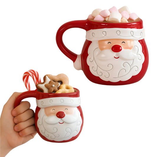 Kubek Świąteczny z uchem na gorące napoje - ŚWIĘTY MIKOŁAJ