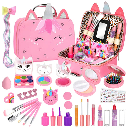 Kuferek do makijażu dla dzieci - ZESTAW KOSMETYKÓW DO MALOWANIA