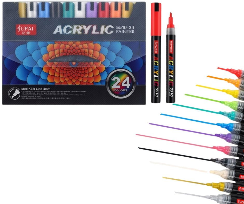 Wodoodporne markery akrylowe