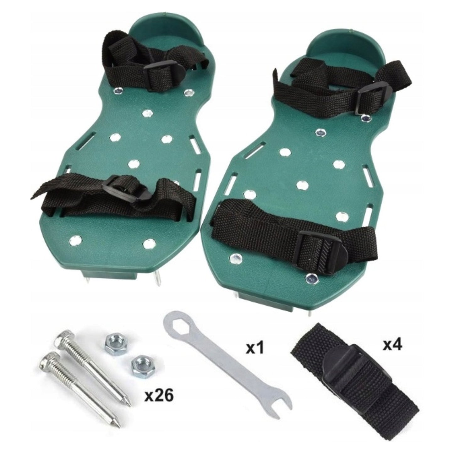 Nakładki na buty z kolcami do aeracji trawnika, ogrodowe aeratory do napowietrzania ziemi – b2b allbag