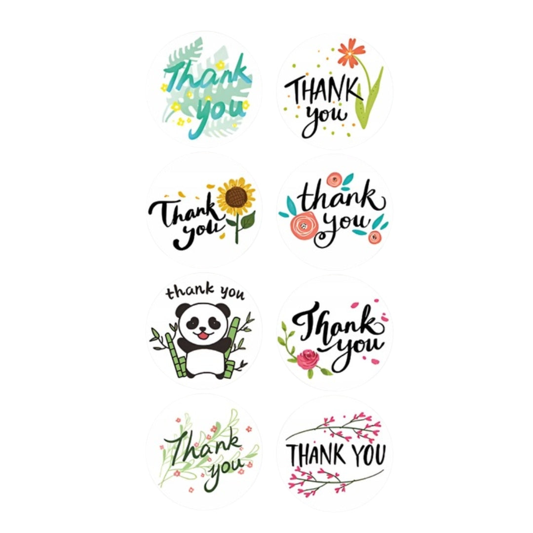Stickers for gifts, souvenirs, boxes - CHRISTMAS STICKERS - "THANK YOU" - VARIOUS DESIGNS