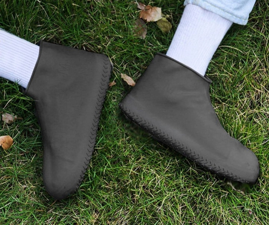 Waterproof anti-slip shoe covers