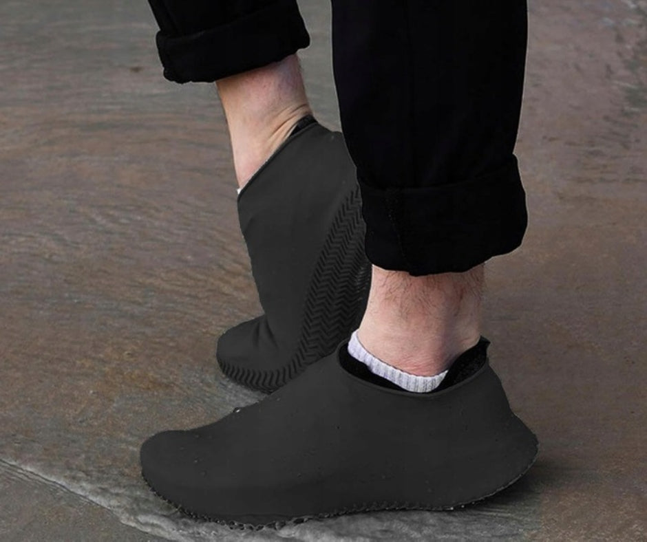 Waterproof anti-slip shoe covers