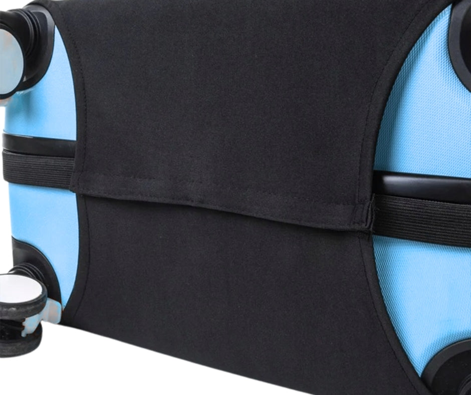 Pokrowiec ochronny na walizkę podróżną L 70 x 47 x 30 cm Czarny Spandex + Poliester