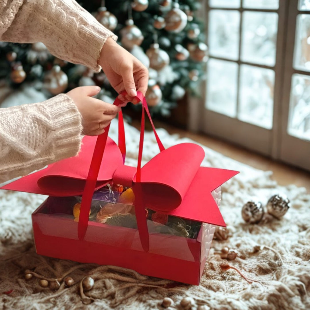 Paper gift box - LARGE with a BOW