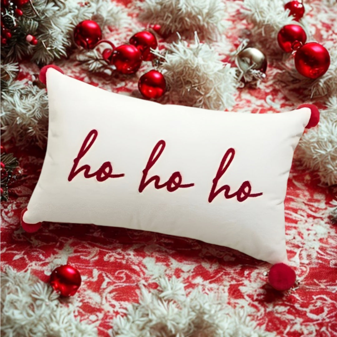 Christmas DECORATIVE pillow - HOHOHO