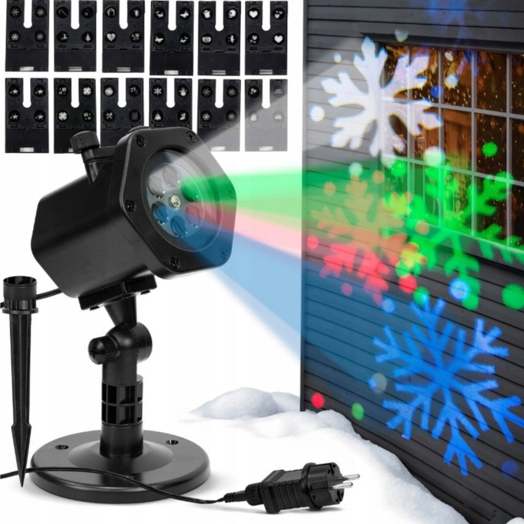 Outdoor Christmas laser projector with winter themes