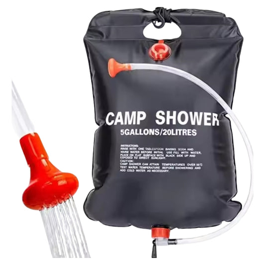 Prysznic campingowy o pojemności 20 litrów, przenośny zestaw wycieczkowy na biwak i outdoor – b2b allbag
