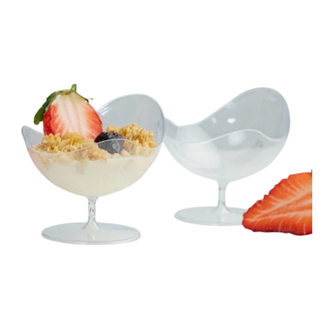 Pucharki do deserów na nóżce 50ml, 6 sztuk