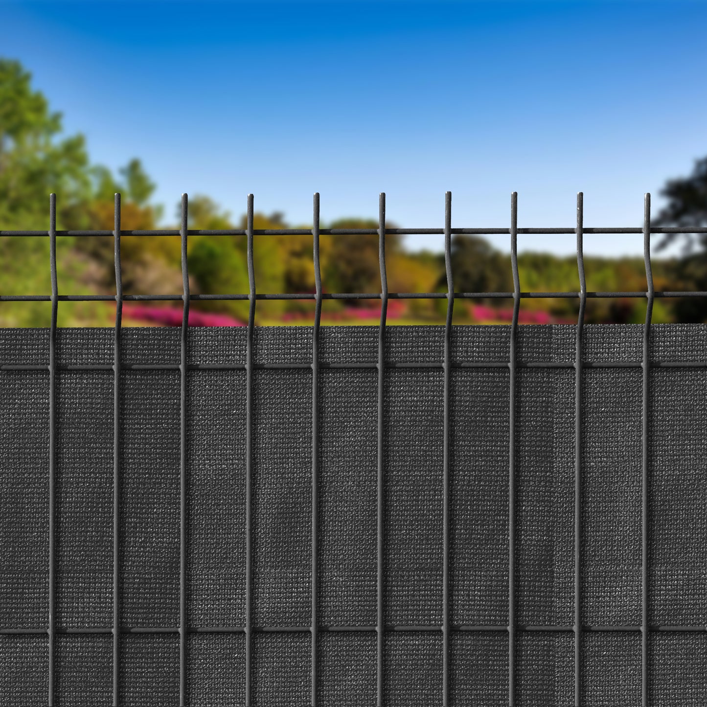 Siatka cieniująca osłonowa maskująca na ogrodzenie ANTRACYT 1.5m x 25m