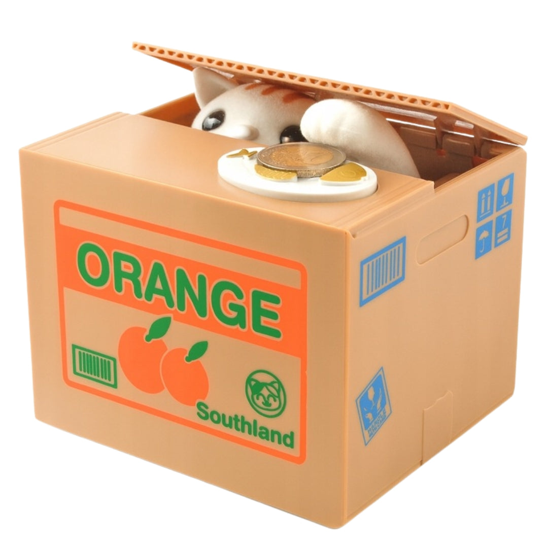 Interaktywna skarbonka dla dzieci - kotek