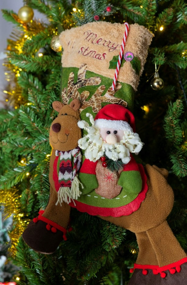 Large Christmas Stockings for Fireplace Gifts, PREMIUM! 3D