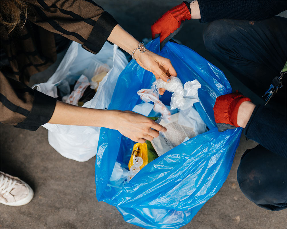 Worki na śmieci 60L niebieskie ALLBAG