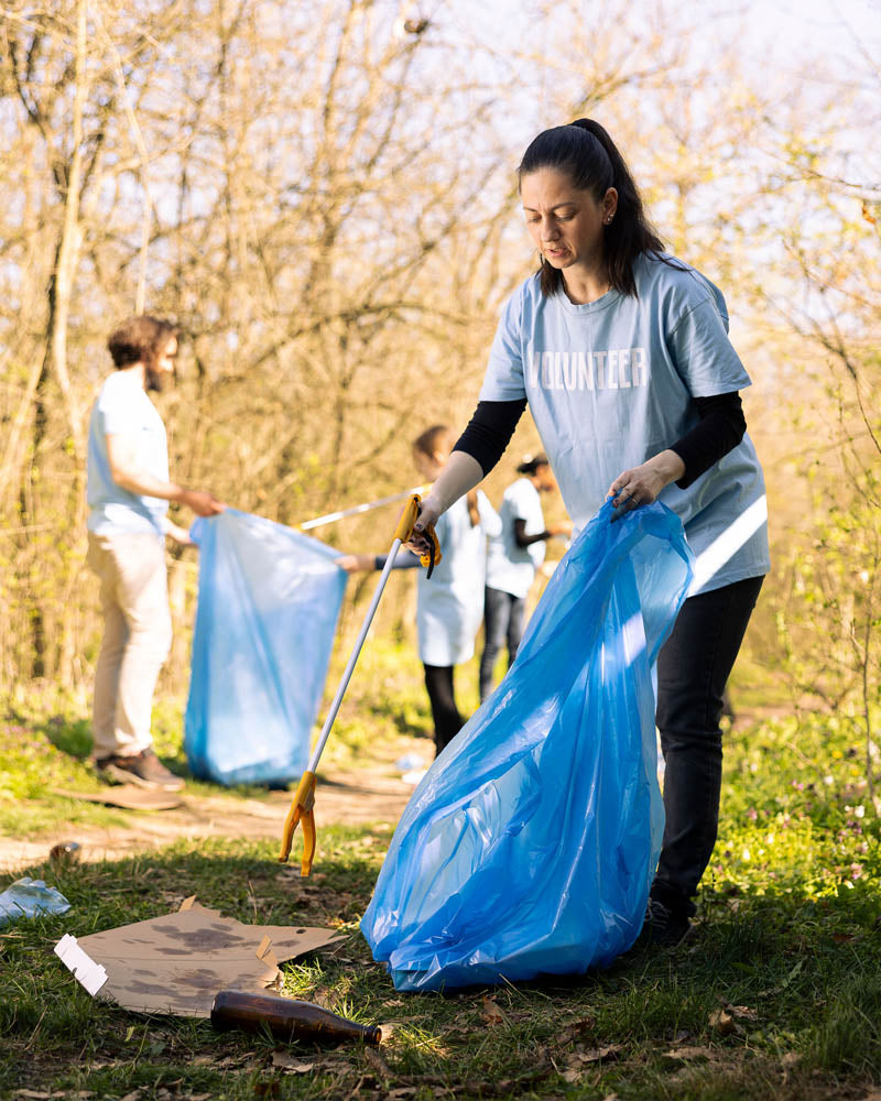 Worki na śmieci 120L niebieskie ALLBAG