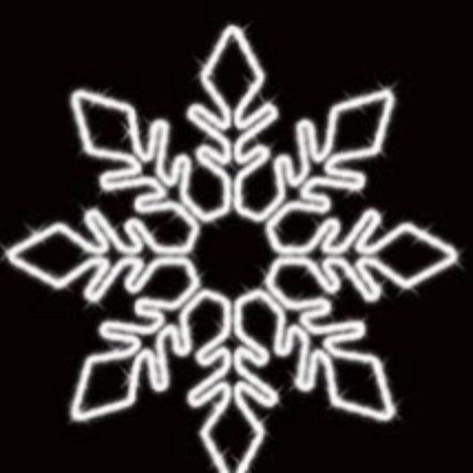 Płatek śniegu 3D - Ozdoba świąteczna LED - ŚWIECĄCA ŚNIEŻKA LED