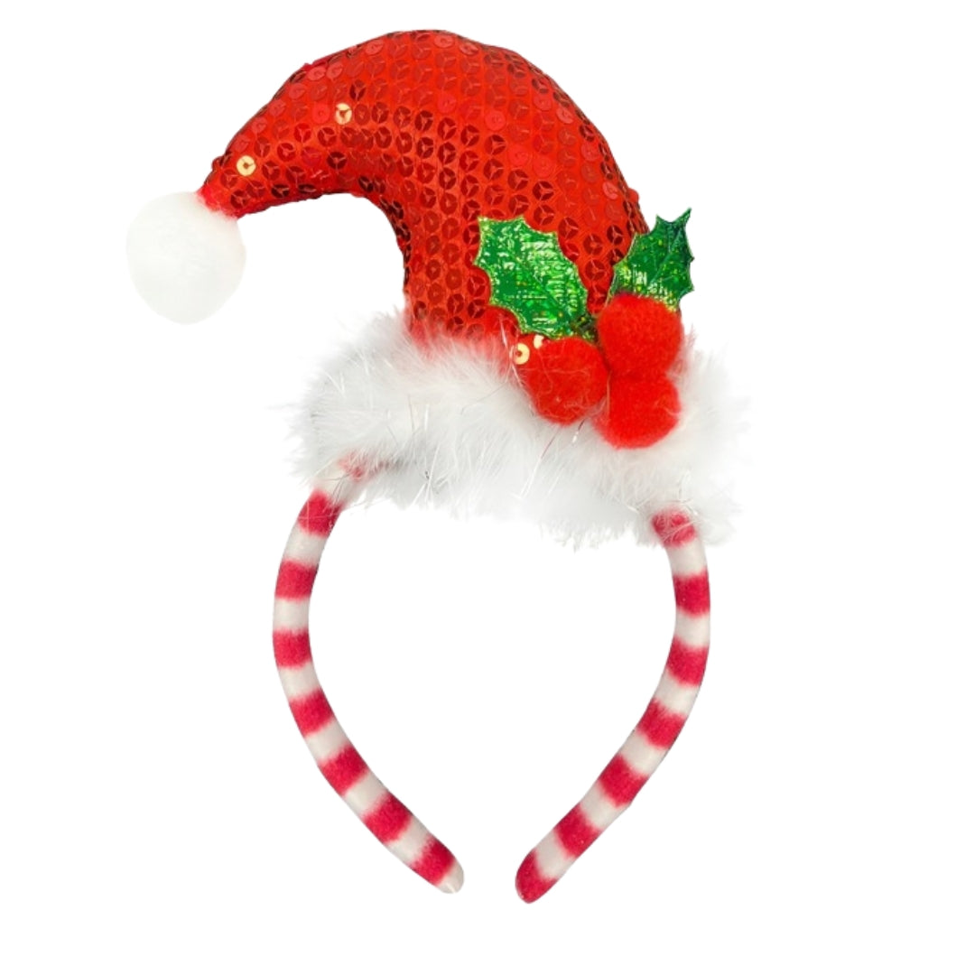 Christmas headband, Christmas decoration - SANTA CLAUS HEADBAND