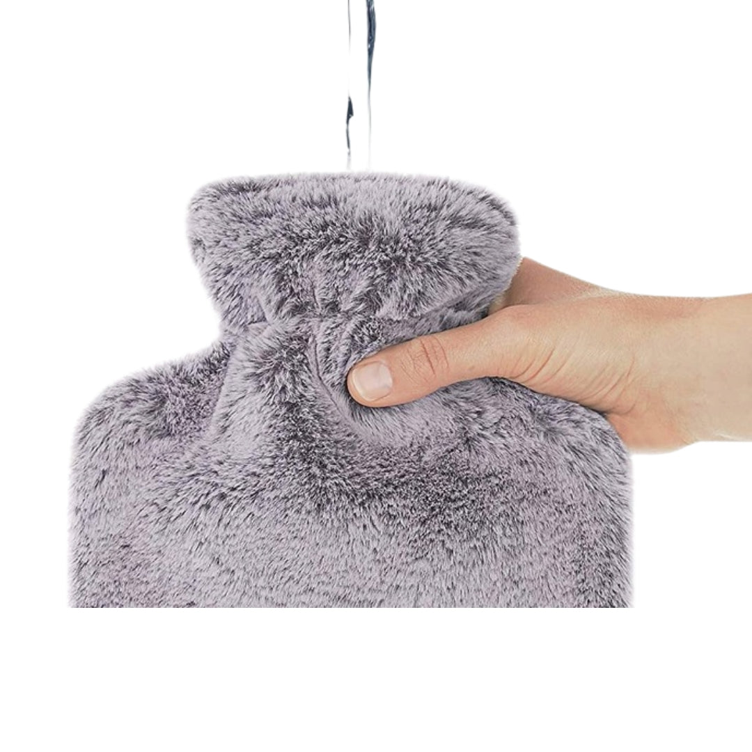 Gumowy termofor w pluszowym sweterku