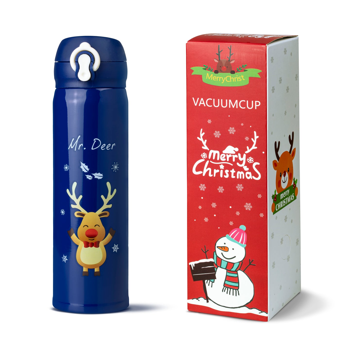 Świąteczny Termos "Mr Deer" czerwony 380ml