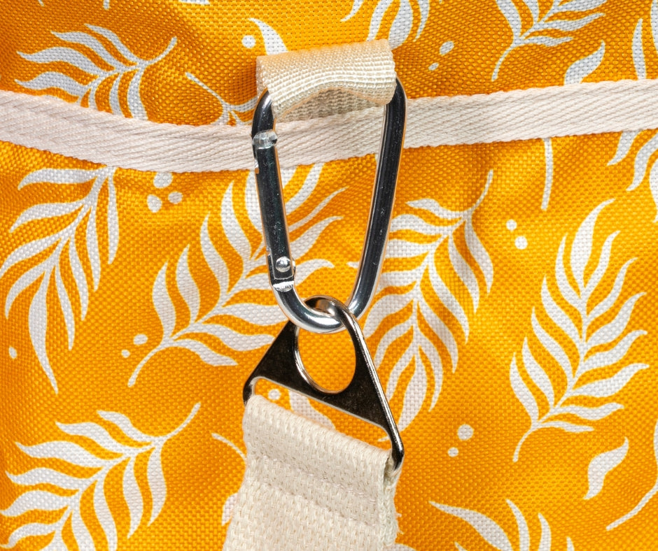 Torba termiczna na plażę z zamkiem błyskawicznym pomarańczowa