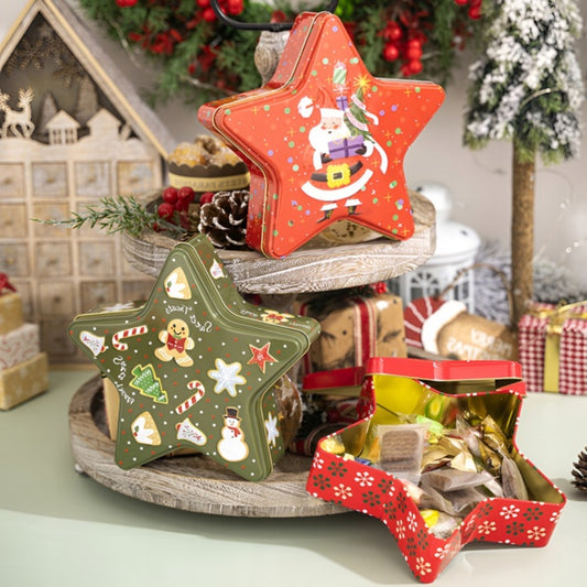 Pojemniki świąteczne na ciastka, cukierki, słodycze - ZESTAW 4szt