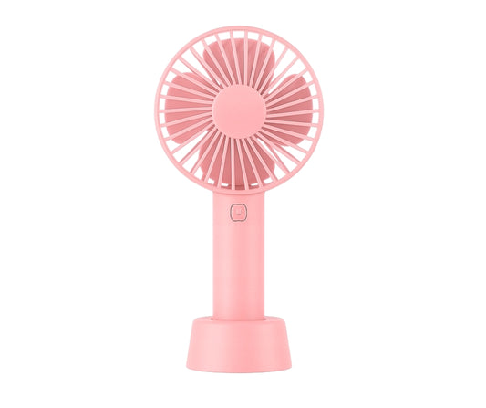 Przenośny mini wiatraczek ładowany na usb różowy