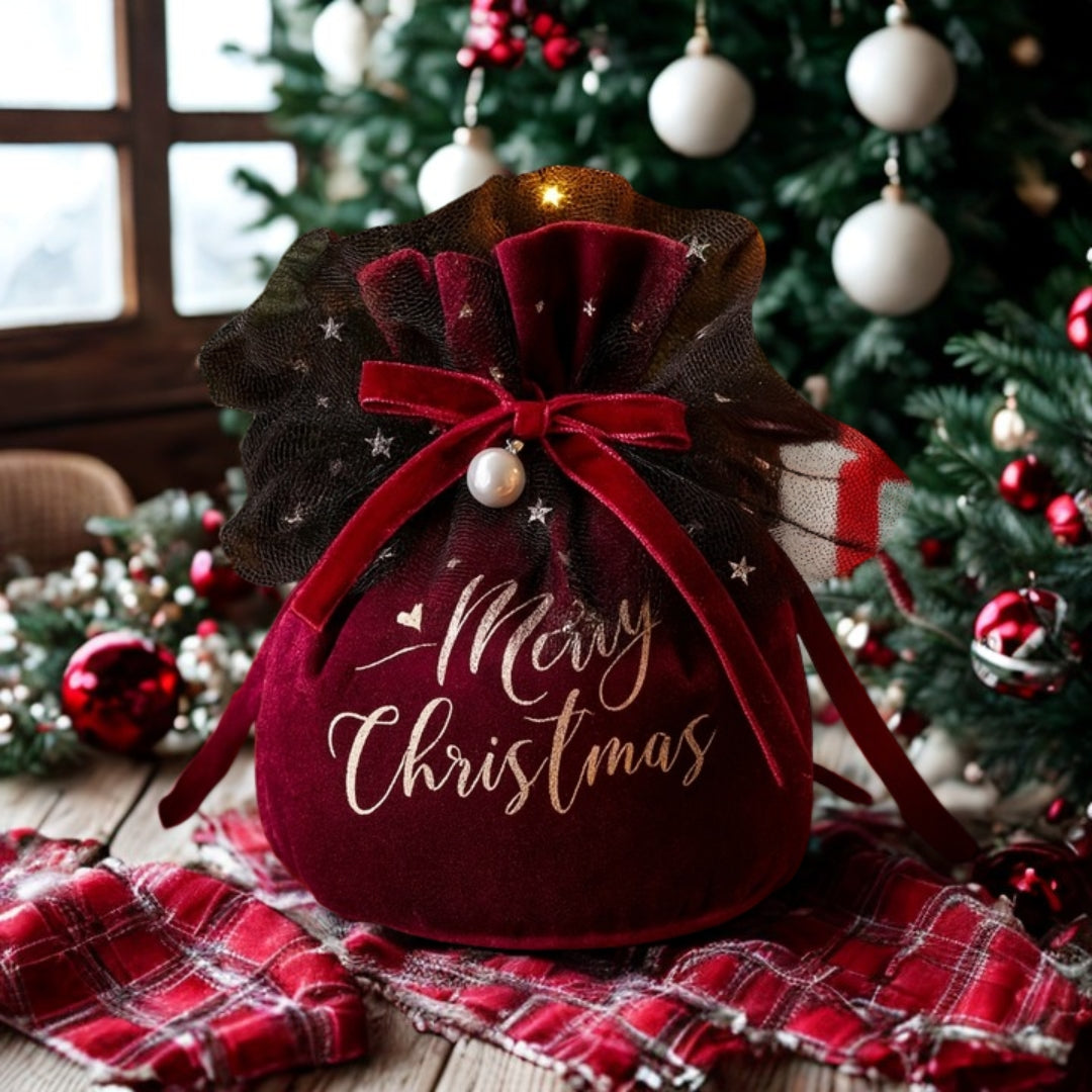 Woreczek na prezenty, cukierki, upominki - zestaw 2 SZT - WORECZEK PREZENTOWY