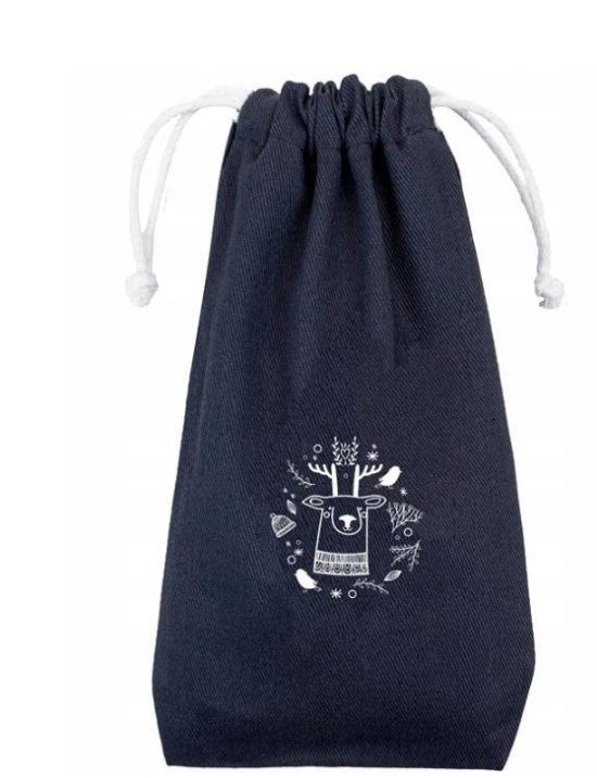 Cotton bag for gifts, small items 18cm x 34cm