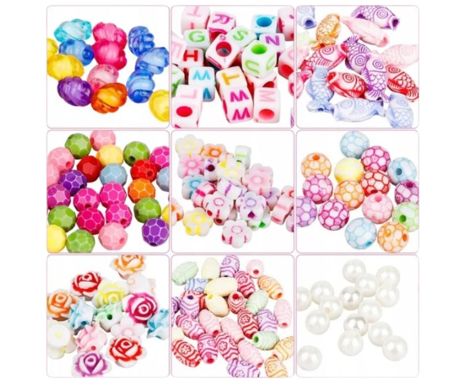 Koraliki do bransoletek - ZESTAW do tworzenia bransoletek