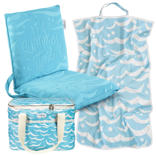 Zestaw wakacyjny leżak, ręczniko-torba, torba termiczna