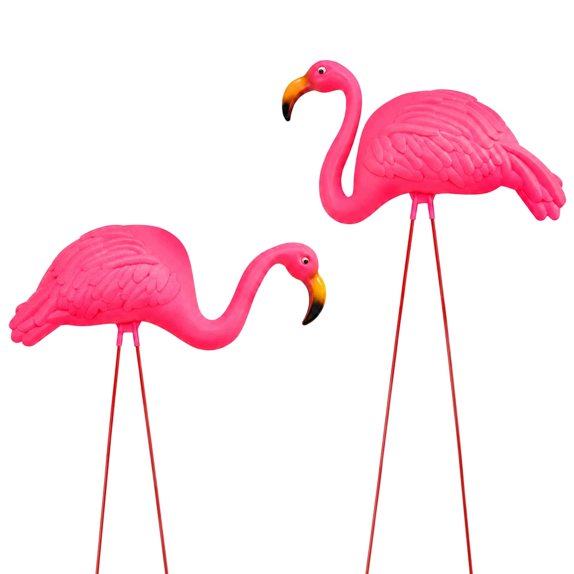 Różowe flamingi, dekoracja ogrodowa, zestaw 2 szt.