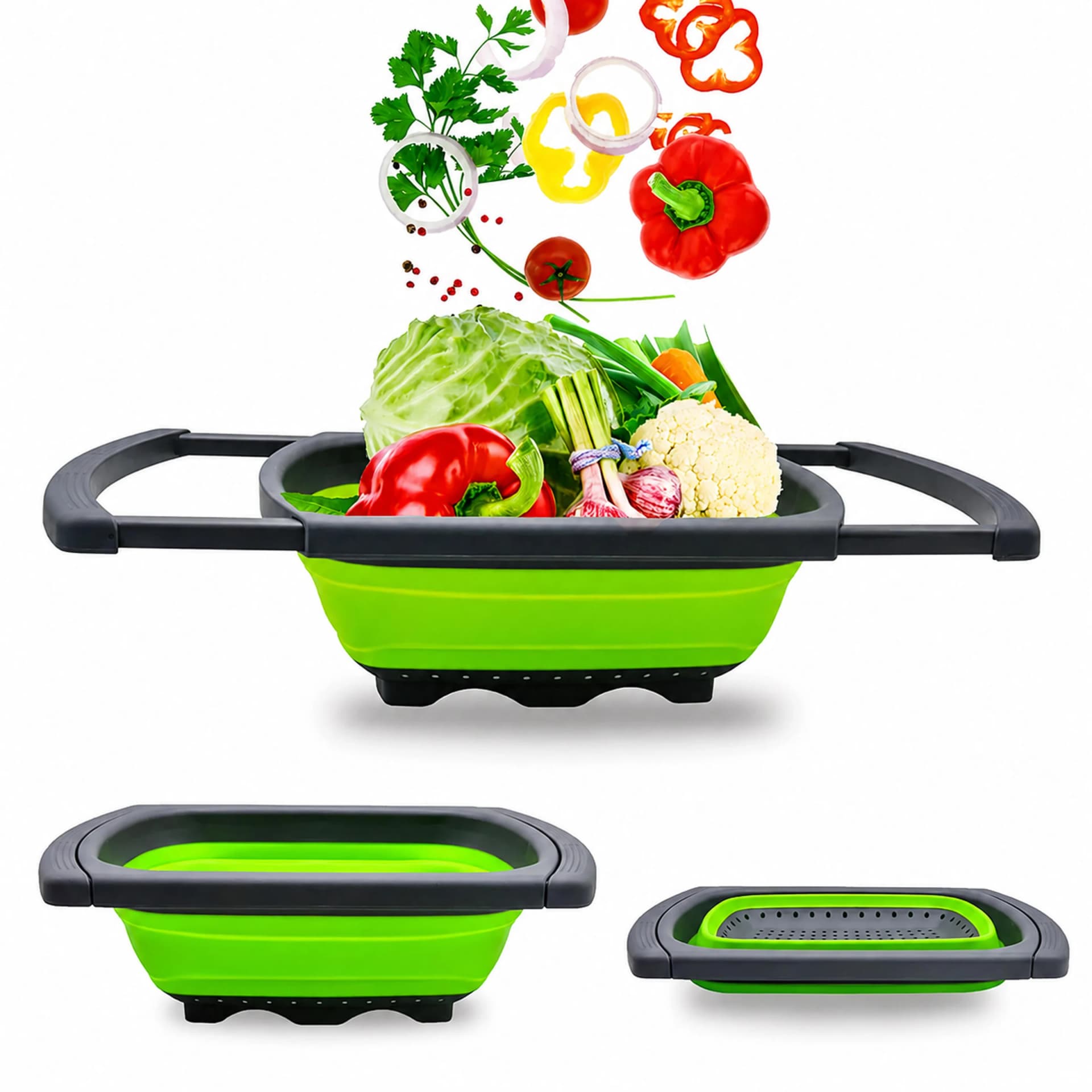 Durszlak silikonowy składany na zlew 61 cm (paleta 672 szt.)