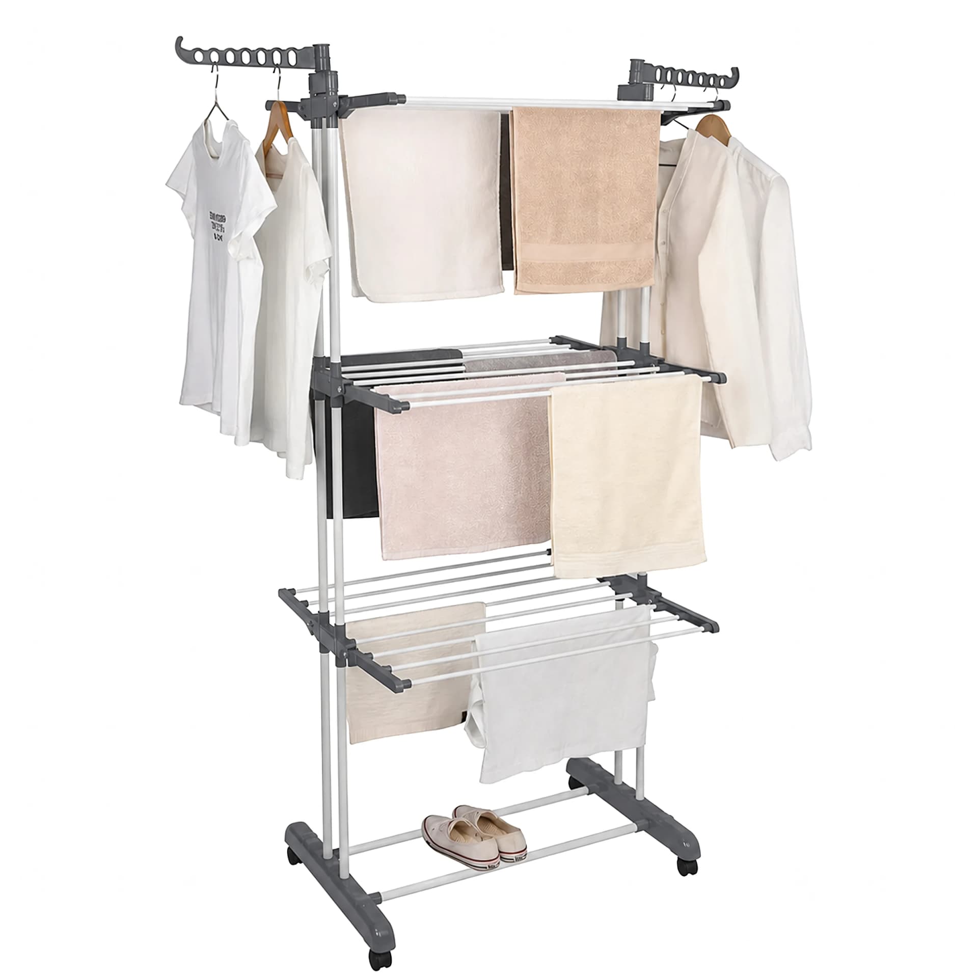 Suszarka na pranie XXL, stojąca, składana, do 50 kg, na kółkach (paleta 120 szt.)