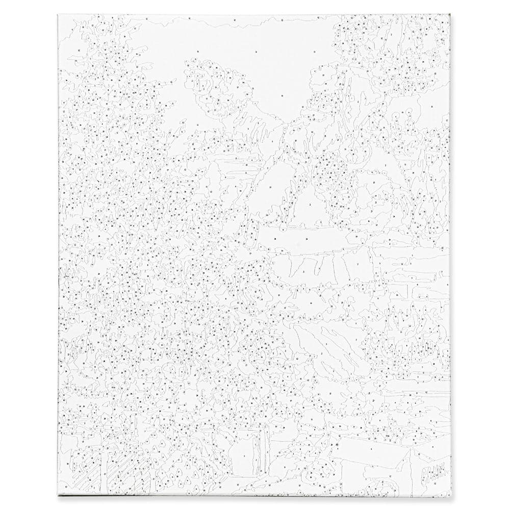 Malowanie po numerach "Święty Mikołaj" 40x50 cm + Rama, ŚWIĄTECZNE OBRAZY